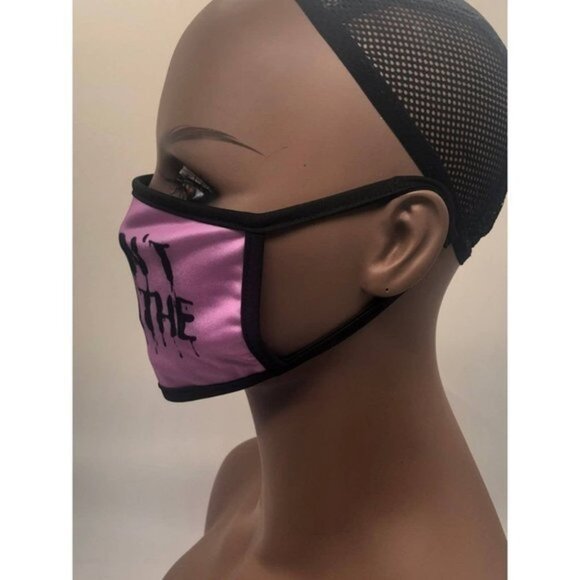 I Cant Breathe Face Mask For Unisex Pink Or White Fashion Style - Picture 3 of 11